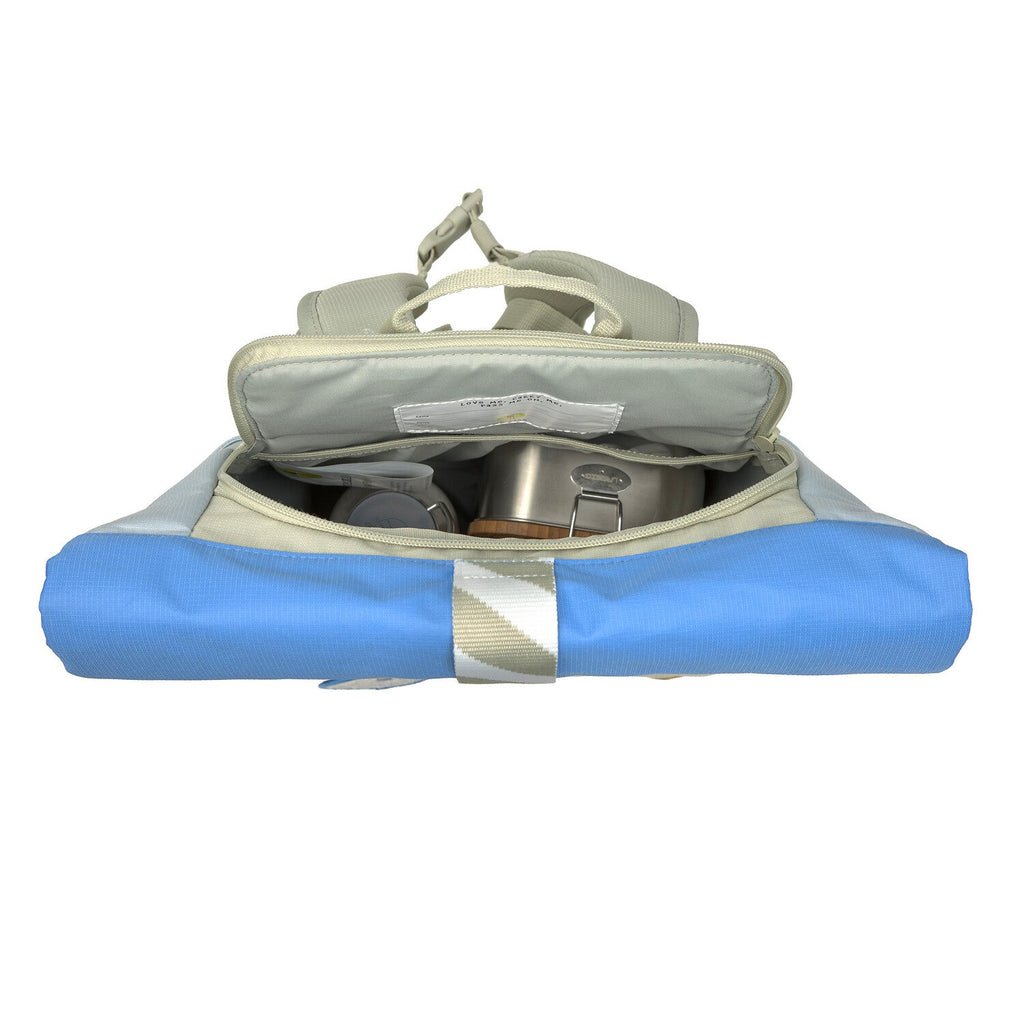 Rugzak Medium Rolltop Backpack Sunny Explorer Green/Blue - Rugzakken Lässig - In den Olifant