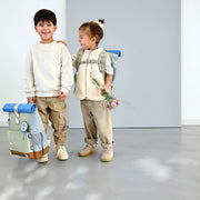 Rugzak Medium Rolltop Backpack Sunny Explorer Green/Blue - Rugzakken Lässig - In den Olifant