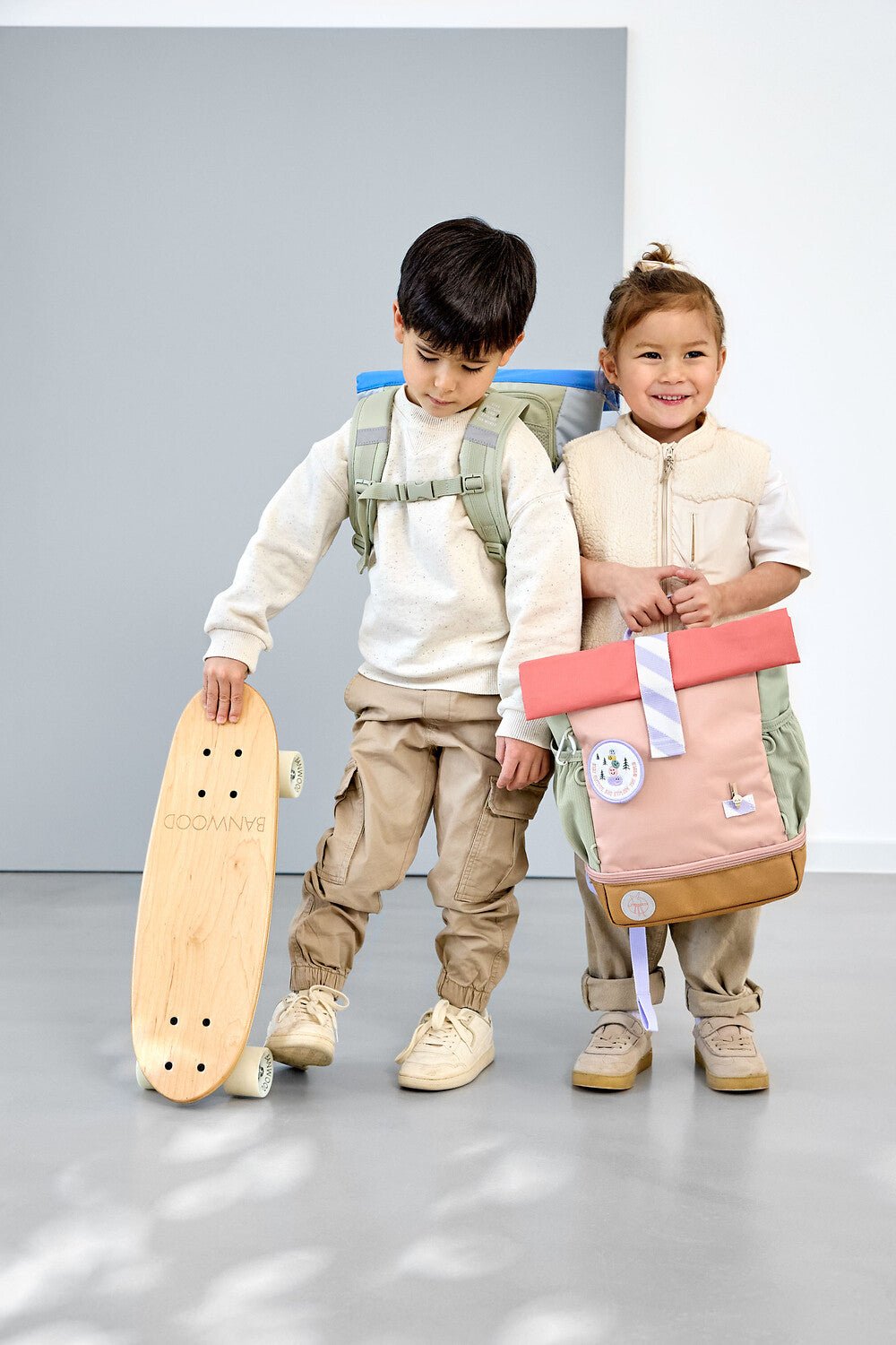 Rugzak Medium Rolltop Backpack Sunny Explorer Green/Blue - Rugzakken Lässig - In den Olifant