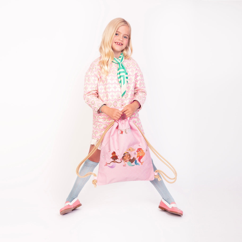Rugzak met trekkoorden City Bag - Mermaids - Turn - en zwemzakken Jeune Premier - In den Olifant