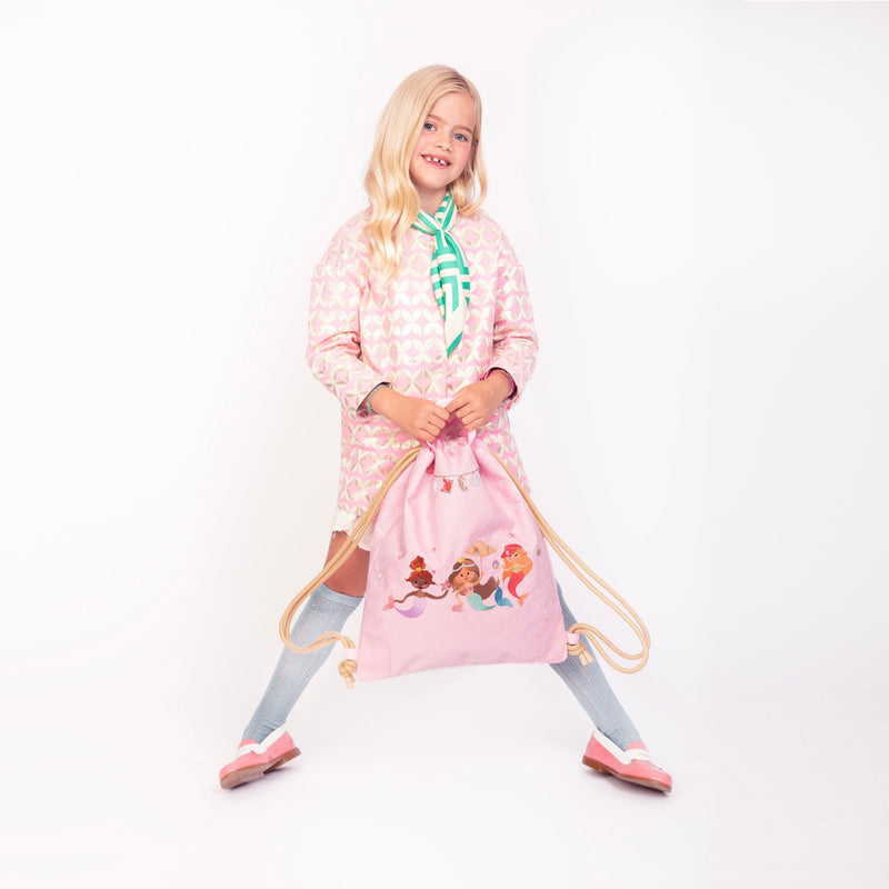Rugzak met trekkoorden City Bag - Mermaids - Turn - en zwemzakken Jeune Premier - In den Olifant
