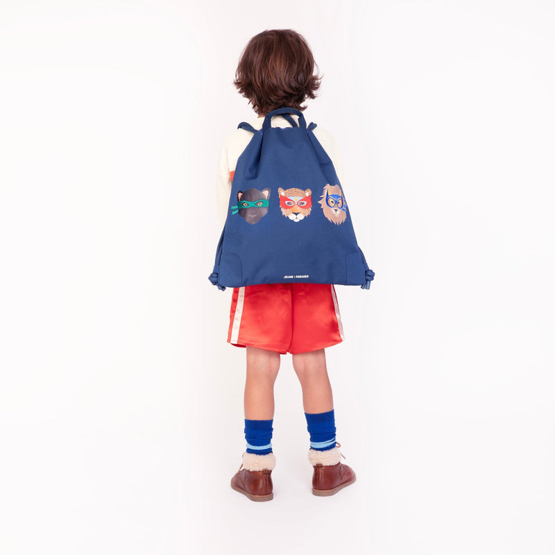 Rugzak met trekkoorden City Bag - Supercats - Turn - en zwemzakken Jeune Premier - In den Olifant
