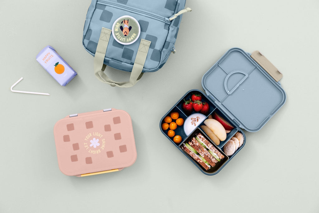 Rugzak Mini Square Backpack Pattern Party blue - Rugzakken Lässig - In den Olifant