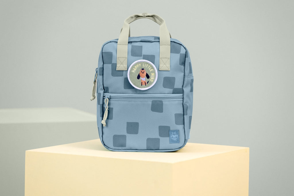 Rugzak Mini Square Backpack Pattern Party blue - Rugzakken Lässig - In den Olifant