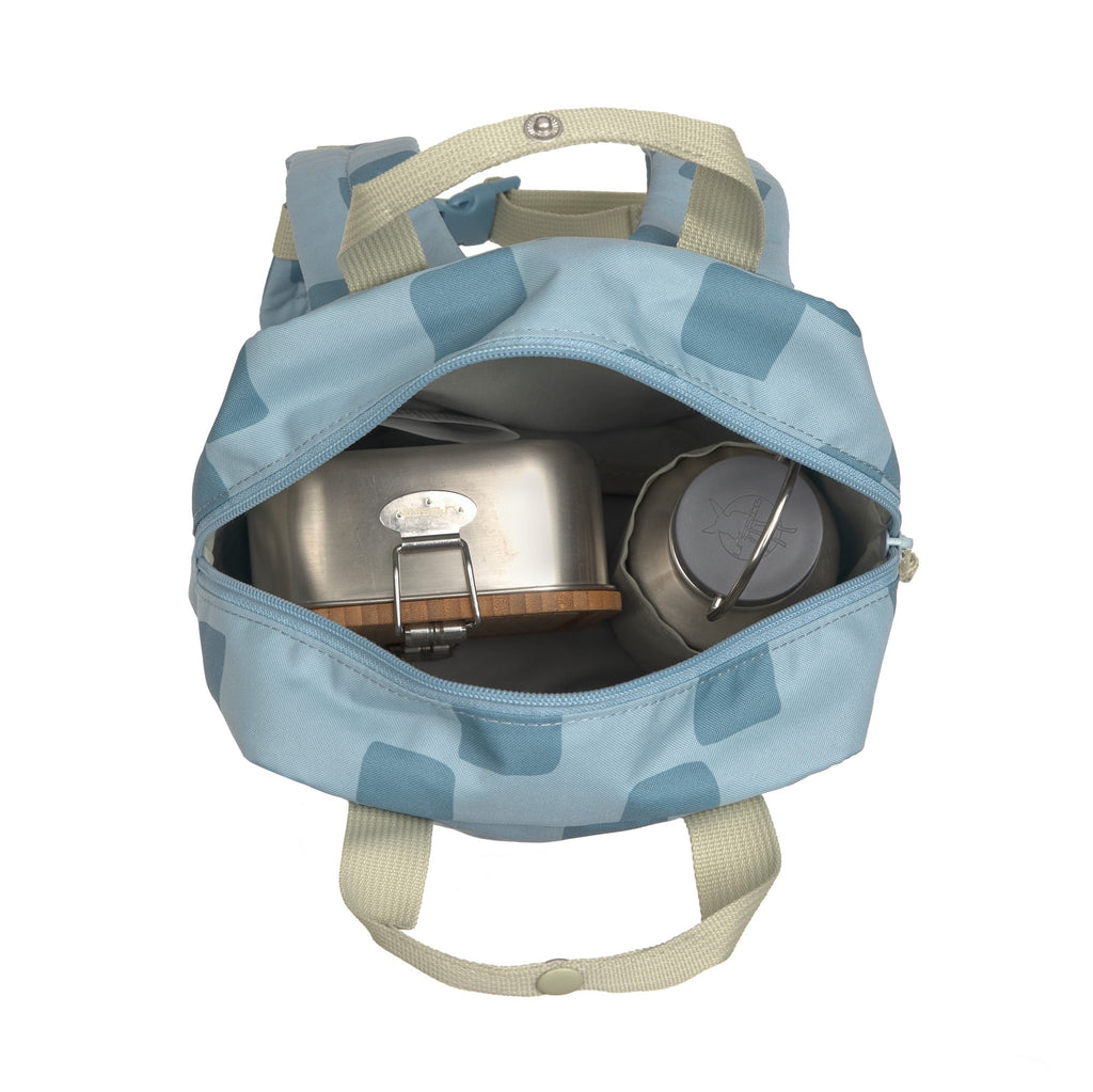 Rugzak Mini Square Backpack Pattern Party blue - Rugzakken Lässig - In den Olifant