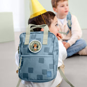 Rugzak Mini Square Backpack Pattern Party blue - Rugzakken Lässig - In den Olifant