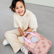 Rugzak Mini Square Backpack Pattern Party rose - Rugzakken Lässig - In den Olifant