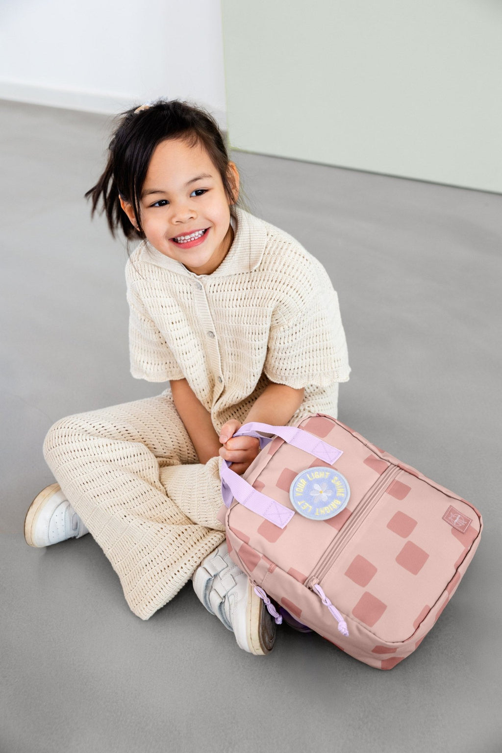 Rugzak Mini Square Backpack Pattern Party rose - Rugzakken Lässig - In den Olifant