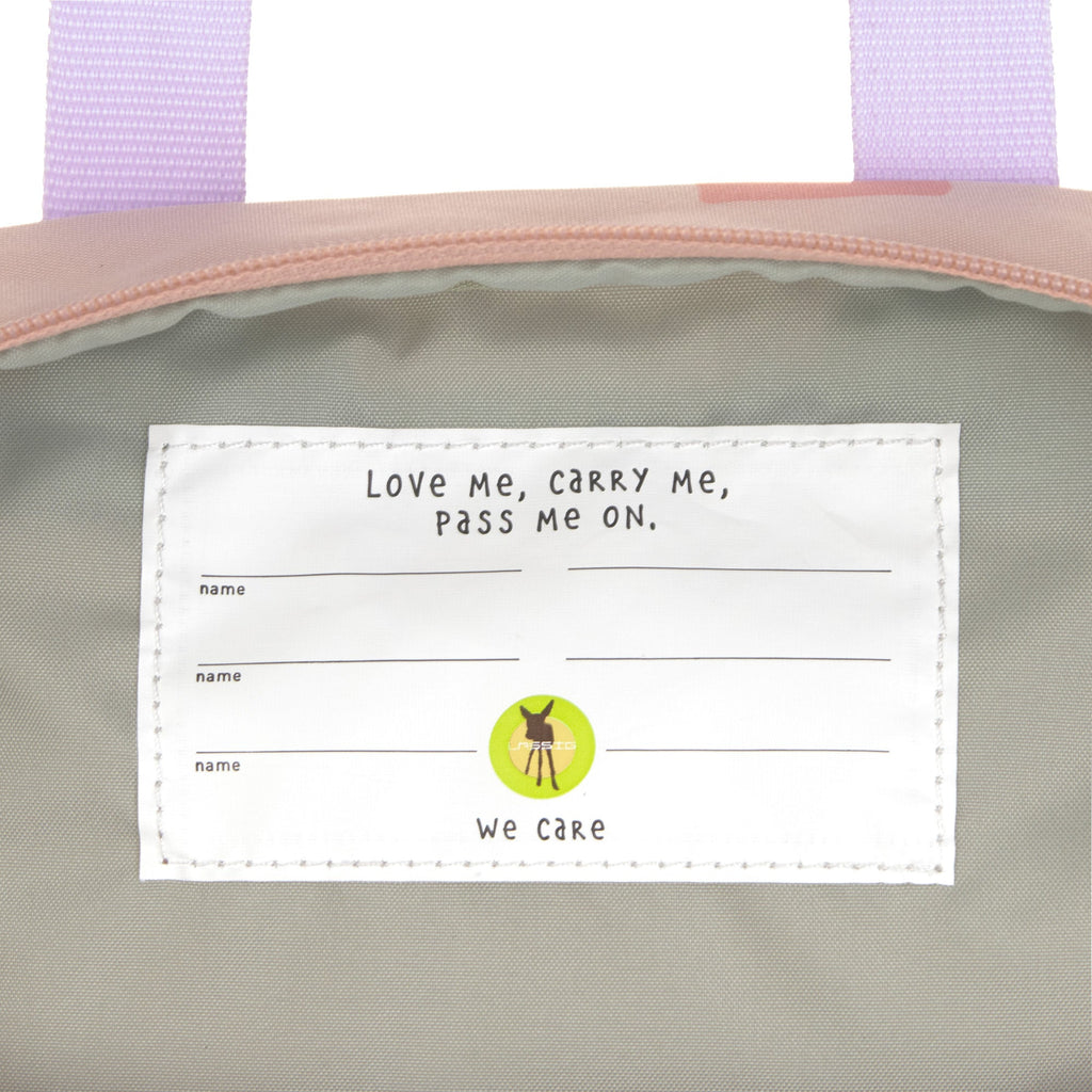 Rugzak Mini Square Backpack Pattern Party rose - Rugzakken Lässig - In den Olifant