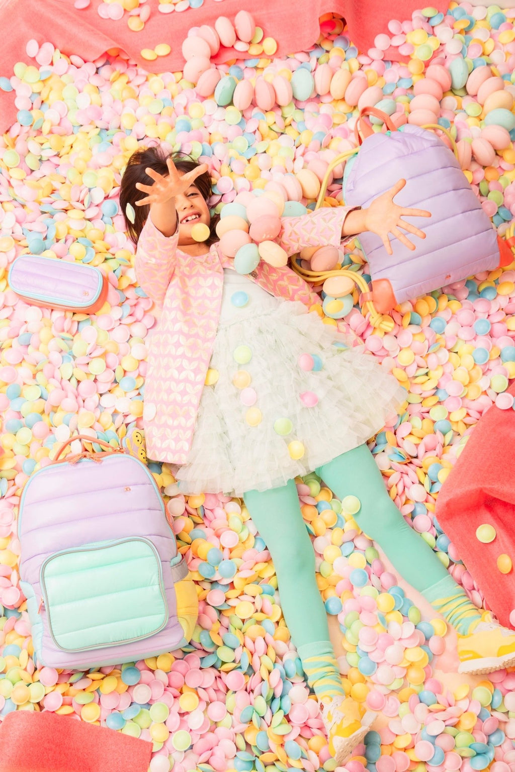 Rugzak New Bobbie - Puffer Pastel Party - Rugzakken Jeune Premier - In den Olifant