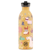 RVS drinkfles Urban Bottle Farm Friends - 500 ml - Drinkflessen 24Bottles - In den Olifant