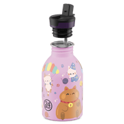 RVS drinkfles Urban Bottle Meow Friends - 250 ml - Drinkflessen 24Bottles - In den Olifant