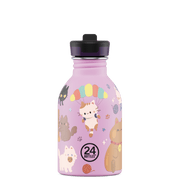 RVS drinkfles Urban Bottle Meow Friends - 250 ml - Drinkflessen 24Bottles - In den Olifant