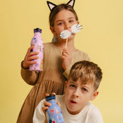 RVS drinkfles Urban Bottle Meow Friends - 500 ml - Drinkflessen 24Bottles - In den Olifant