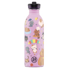 RVS drinkfles Urban Bottle Meow Friends - 500 ml - Drinkflessen 24Bottles - In den Olifant