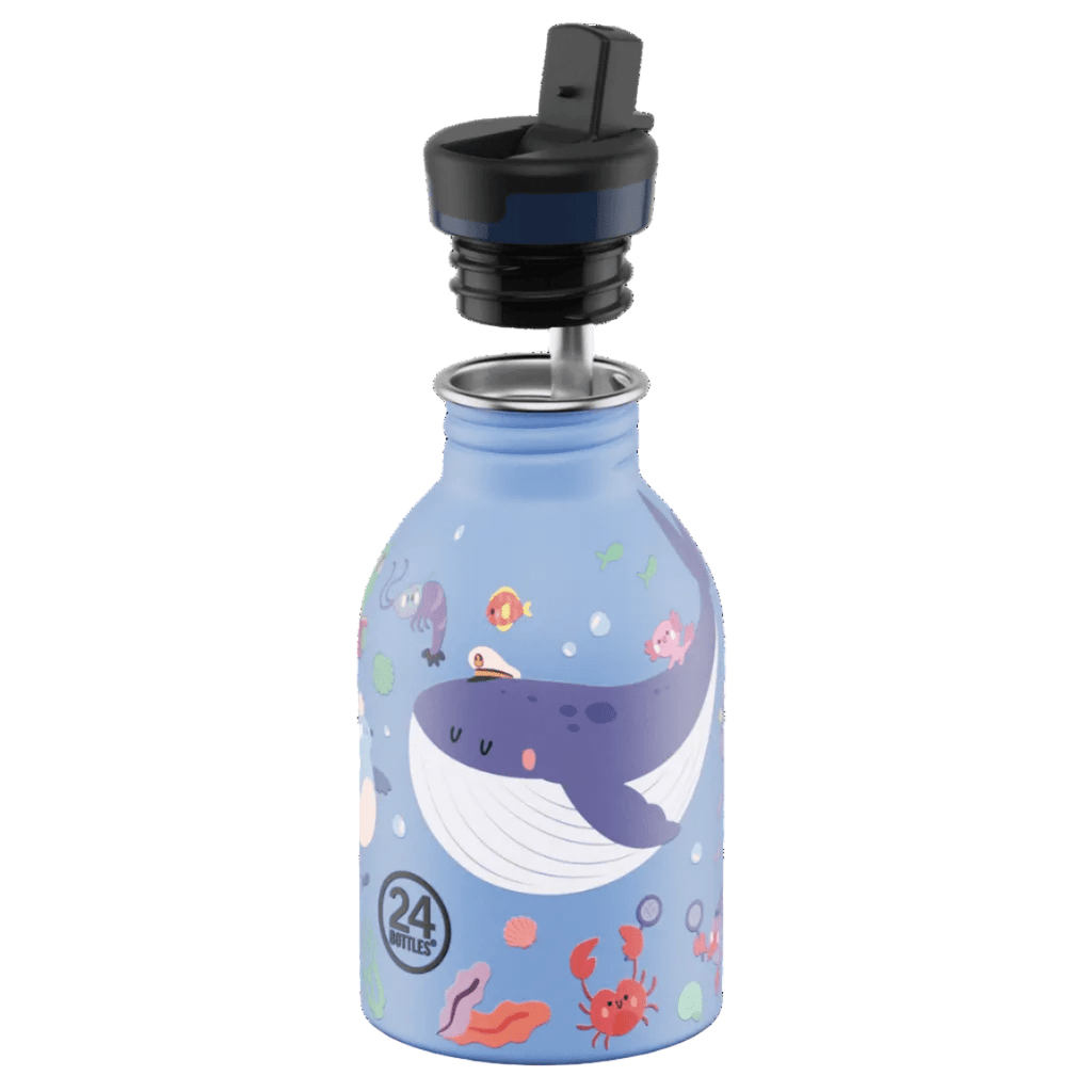 RVS Drinkfles Urban Bottle Ocean Friends - 250 ml - Drinkflessen 24Bottles - In den Olifant