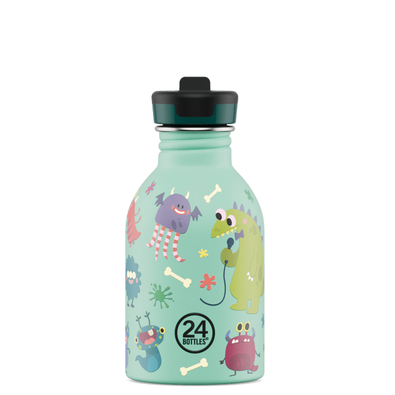 RVS drinkfles Urban Bottle Spooky Friends - 250 ml - Drinkflessen 24Bottles - In den Olifant