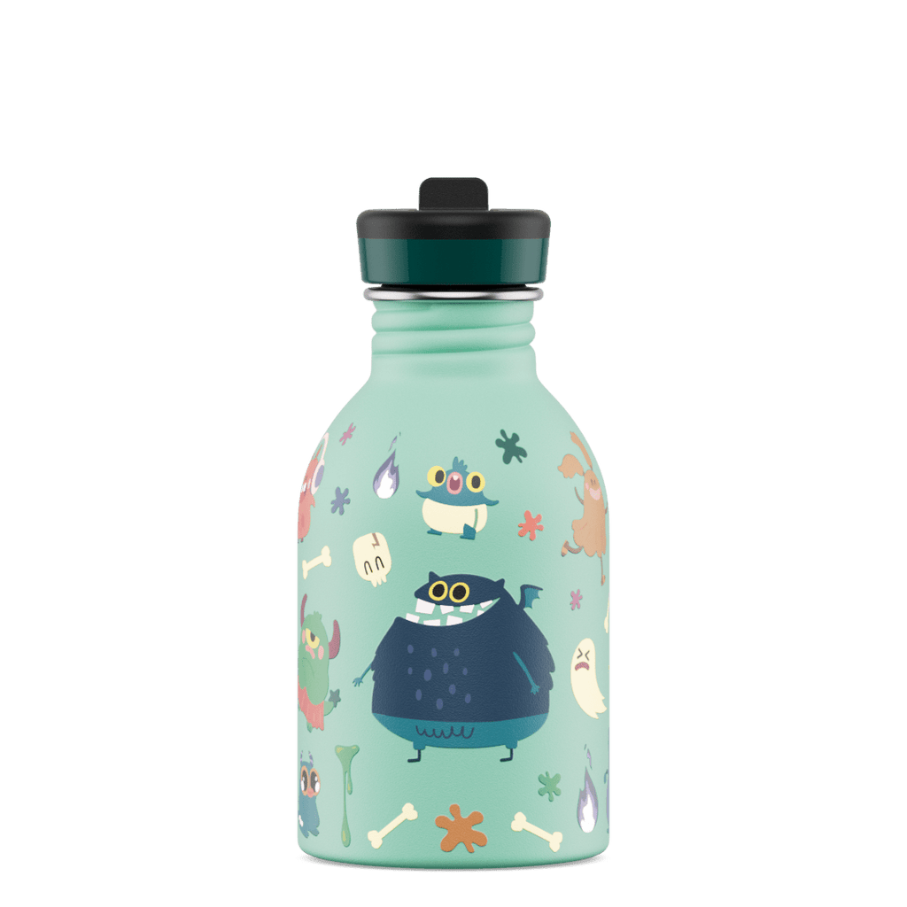 RVS drinkfles Urban Bottle Spooky Friends - 250 ml - Drinkflessen 24Bottles - In den Olifant
