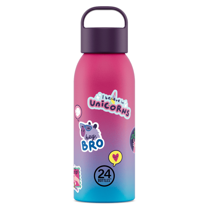 RVS drinkfles Young Bottle Drip Squad - 500 ml - Drinkflessen 24Bottles - In den Olifant