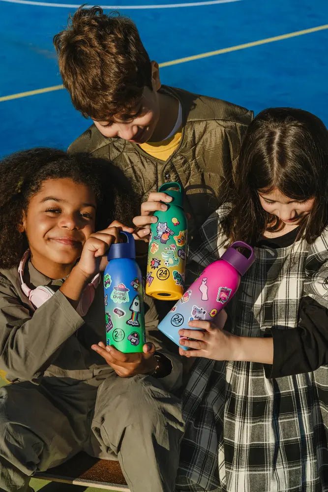 RVS drinkfles Young Bottle Skibidi Squad - 500 ml - Drinkflessen 24Bottles - In den Olifant