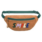 Heuptasje Mini Bum Bag Cord Little Gang Smile Caramel