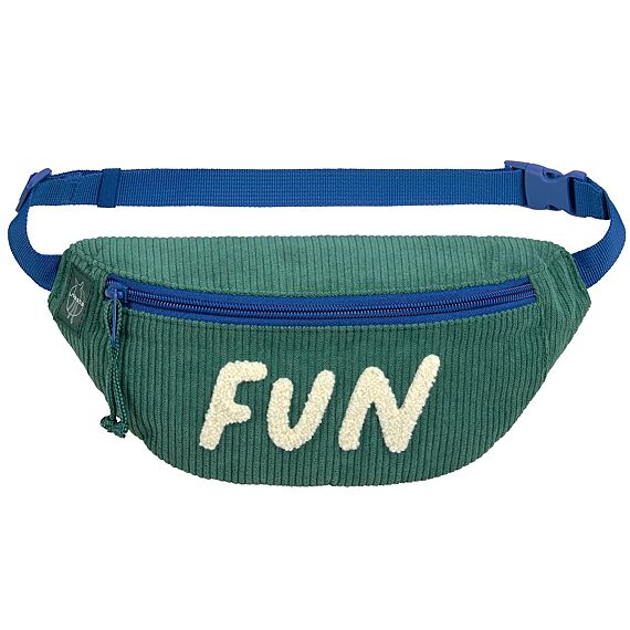 Heuptasje Mini Bum Bag Cord Little Gang Fun Ocean Green