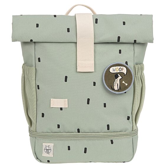 Mini Rolltop Rugzak | Happy Prints Light Olive