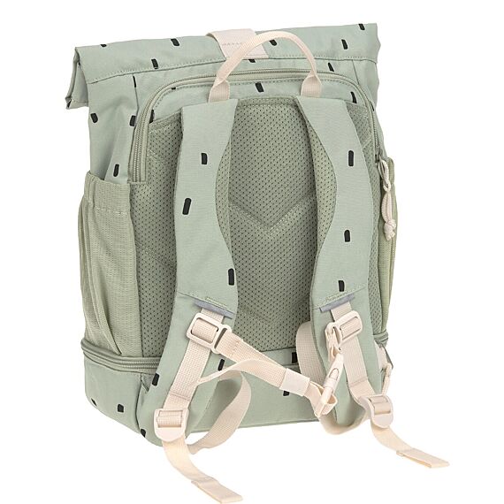 Mini Rolltop Rugzak | Happy Prints Light Olive