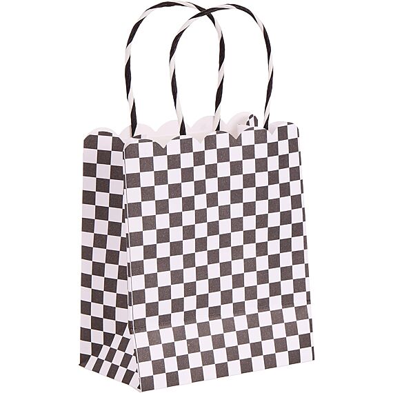 Papieren Feesttasjes Race Car Party Bags - Set Van 8