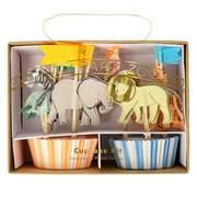 Safari Animals Cupcake Kit - set van 24 - Cake - en koekjesvormen Meri Meri - In den Olifant