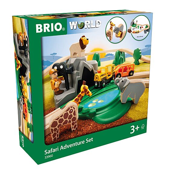 Safariset - Treinsporen en accessoires Brio - In den Olifant