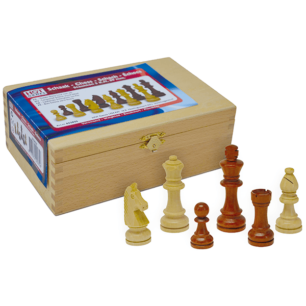 Schaakstuk.Shima hout./br.L.Kist Kh.89 Staunt.5 - Bordspellen H.O.T. Sports + Toys - In den Olifant