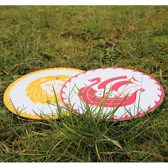 Schild En Zwaard Snorre | Rode Mini Set - Wapens en helmen Vah - In den Olifant