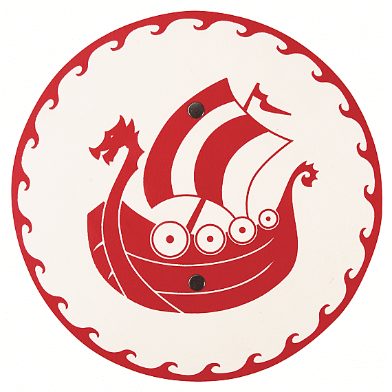 Schild En Zwaard Snorre | Rode Mini Set - Wapens en helmen Vah - In den Olifant