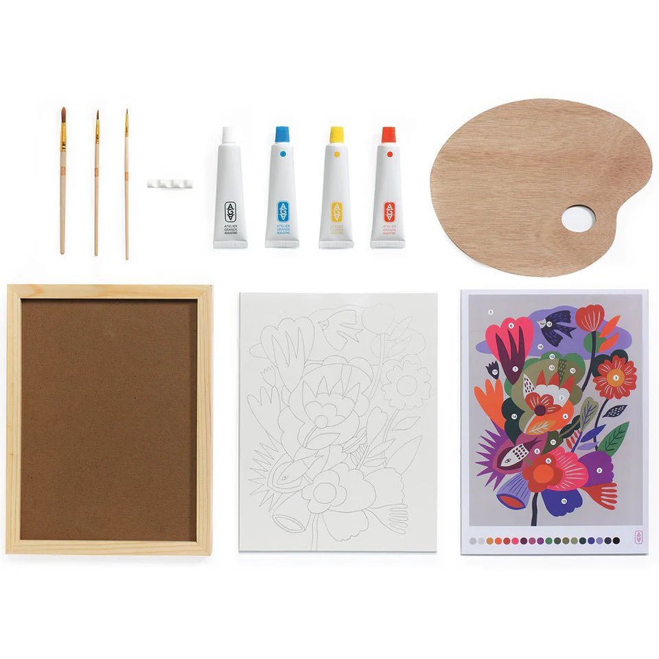 Schilderset Atelier 23 - Kleuren mixen - Schilderen Djeco - In den Olifant