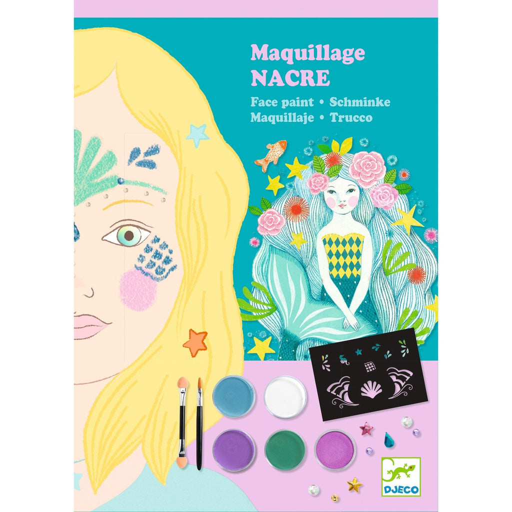 Schminkset voor kinderen - Face Paint Parelmoer - Kinderschmink en tattoos Djeco - In den Olifant