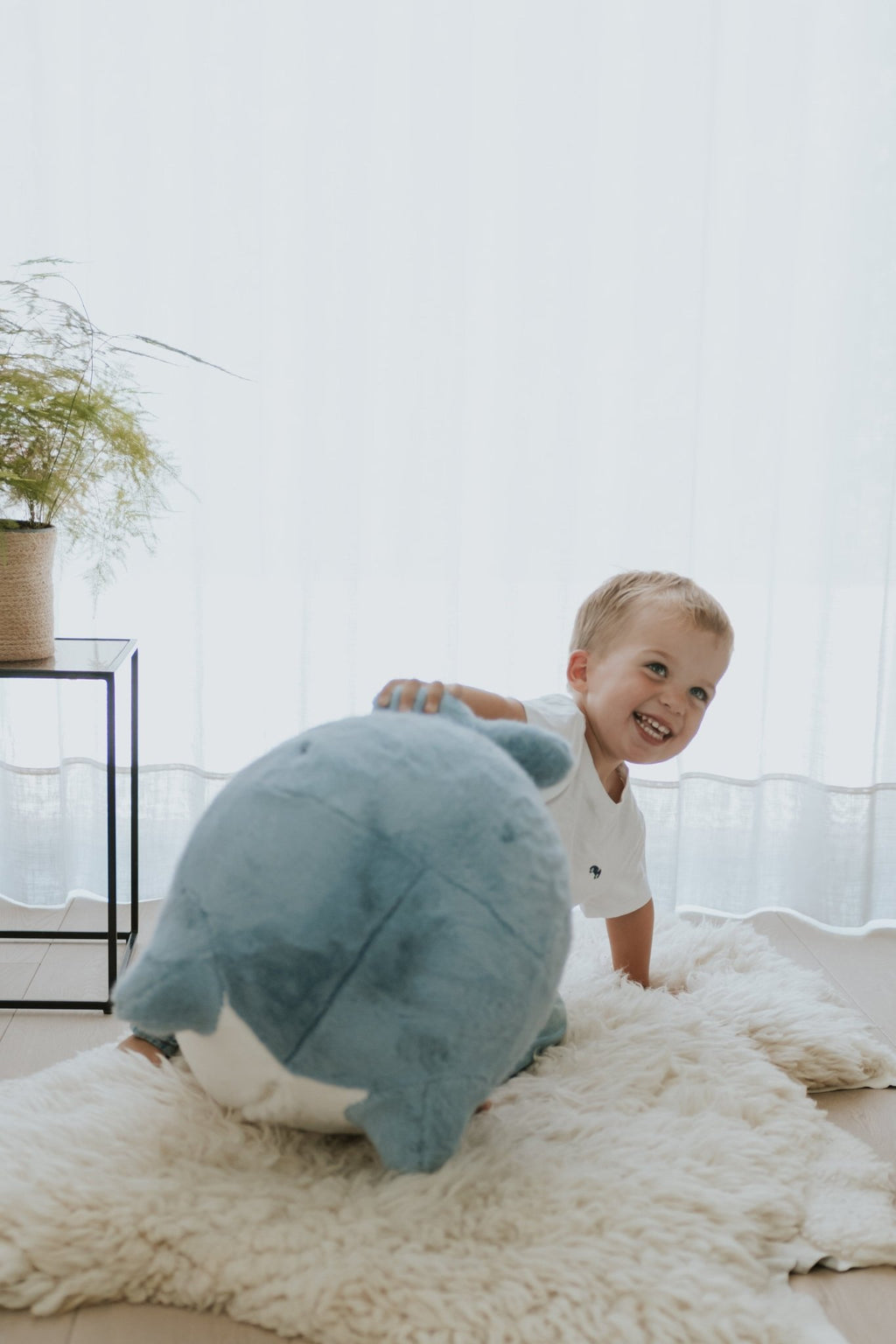 Schommeldier Soft rocker Walvis - Balansspeelgoed Wild & Soft - In den Olifant