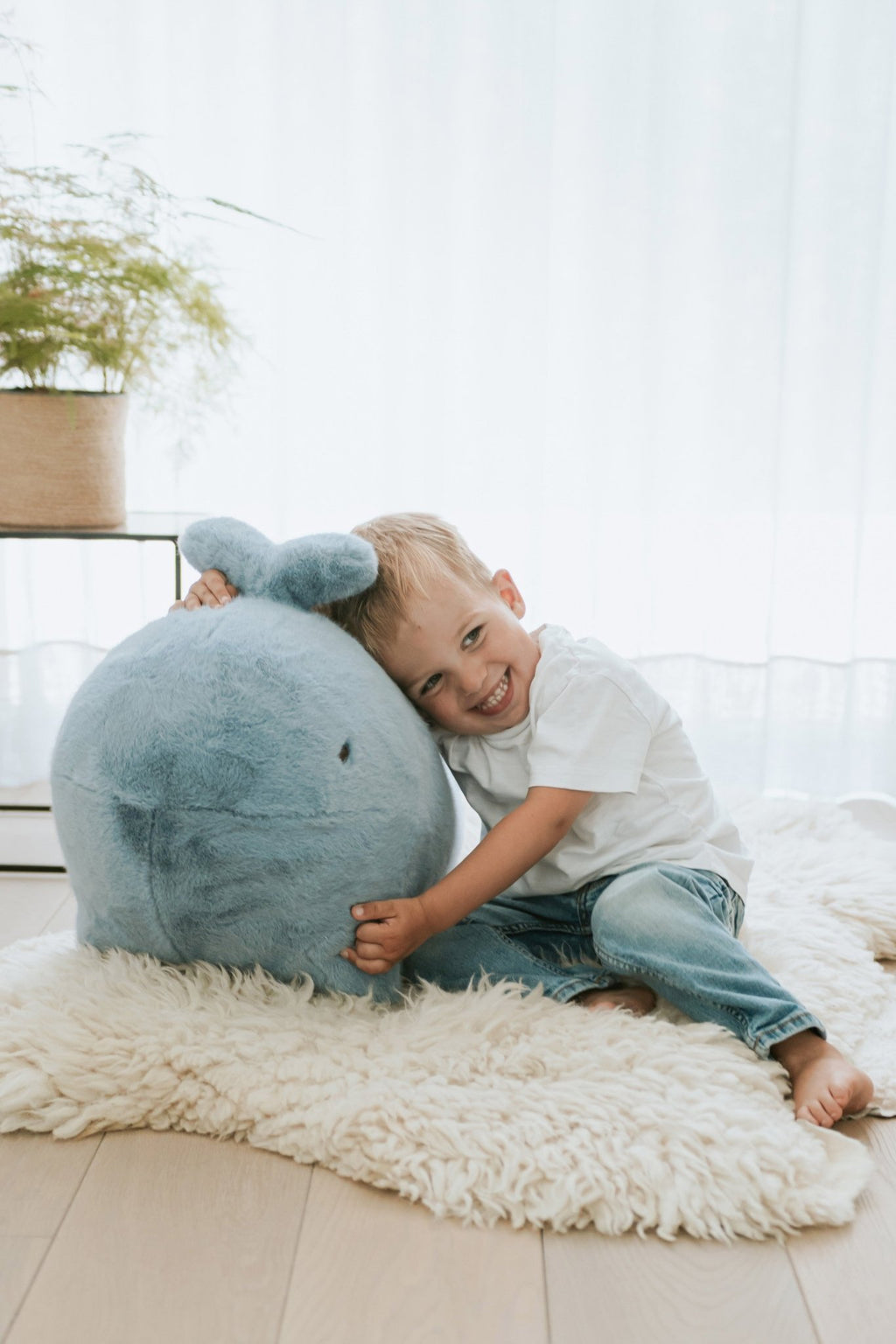 Schommeldier Soft rocker Walvis - Balansspeelgoed Wild & Soft - In den Olifant
