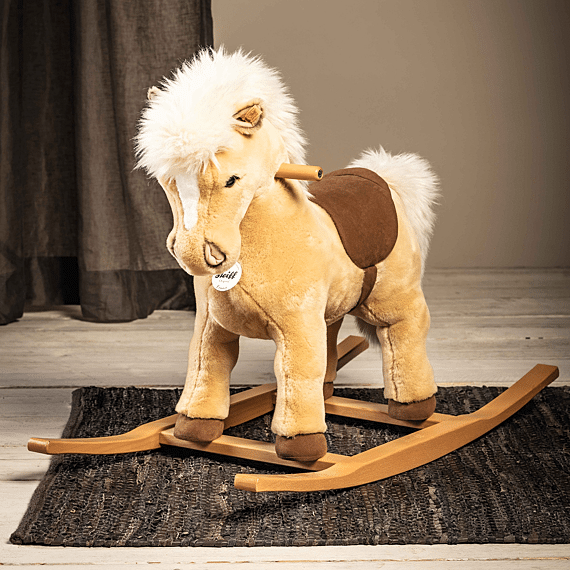 Schommelpaard Rocking Horse Franzi Beige - 70 Cm