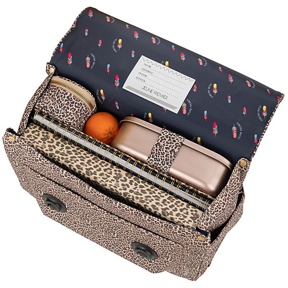 Schooltas It Bag Midi - Leopard Cherry - Schooltassen Jeune Premier - In den Olifant
