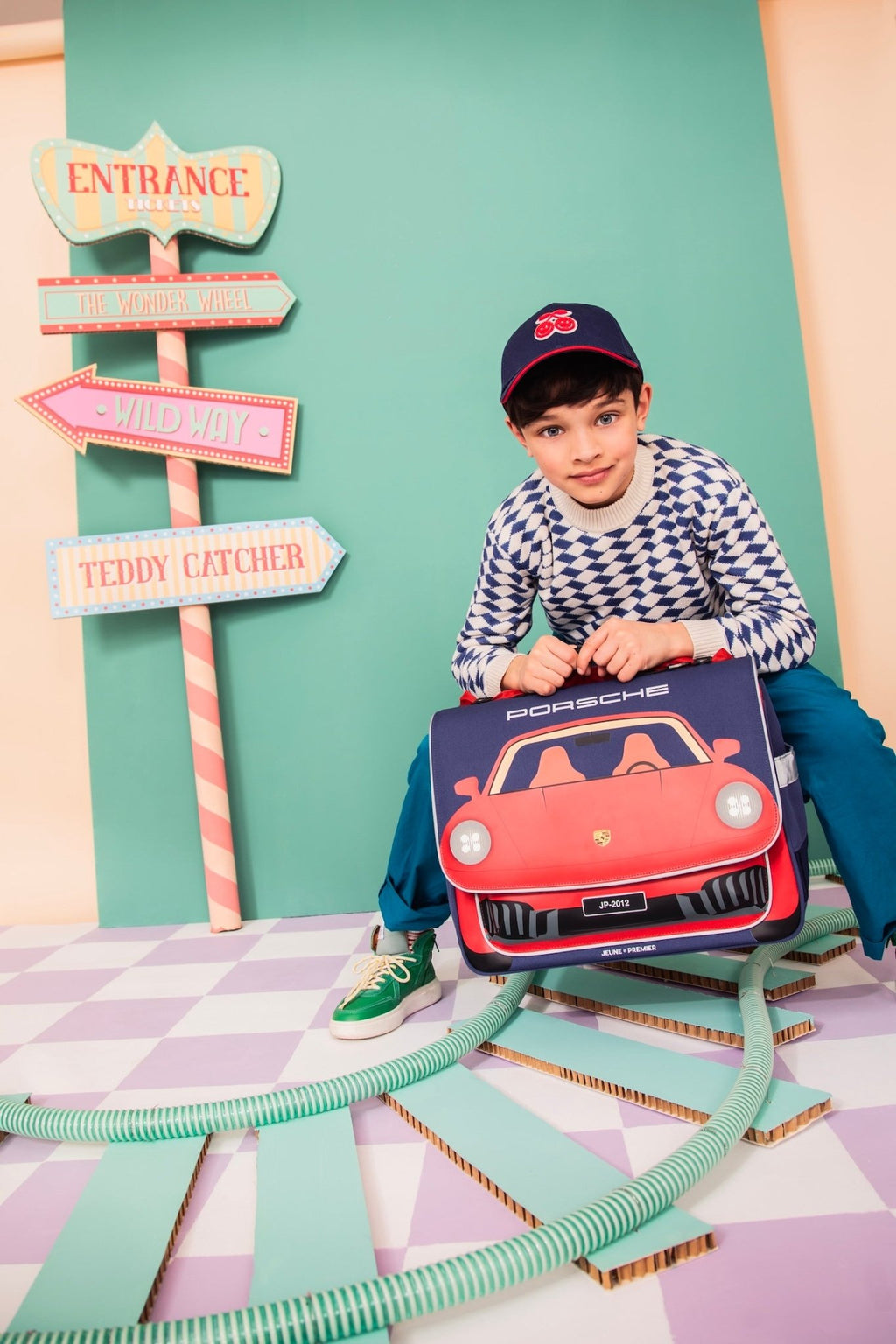 Schooltas It Bag Midi Porsche - Schooltassen Jeune Premier - In den Olifant