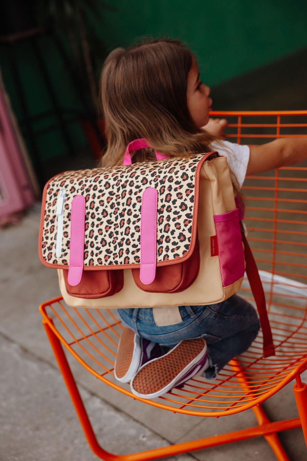 Schooltas Léopard 7 - 2 tot 5 jaar - Schooltassen Hello Hossy - In den Olifant