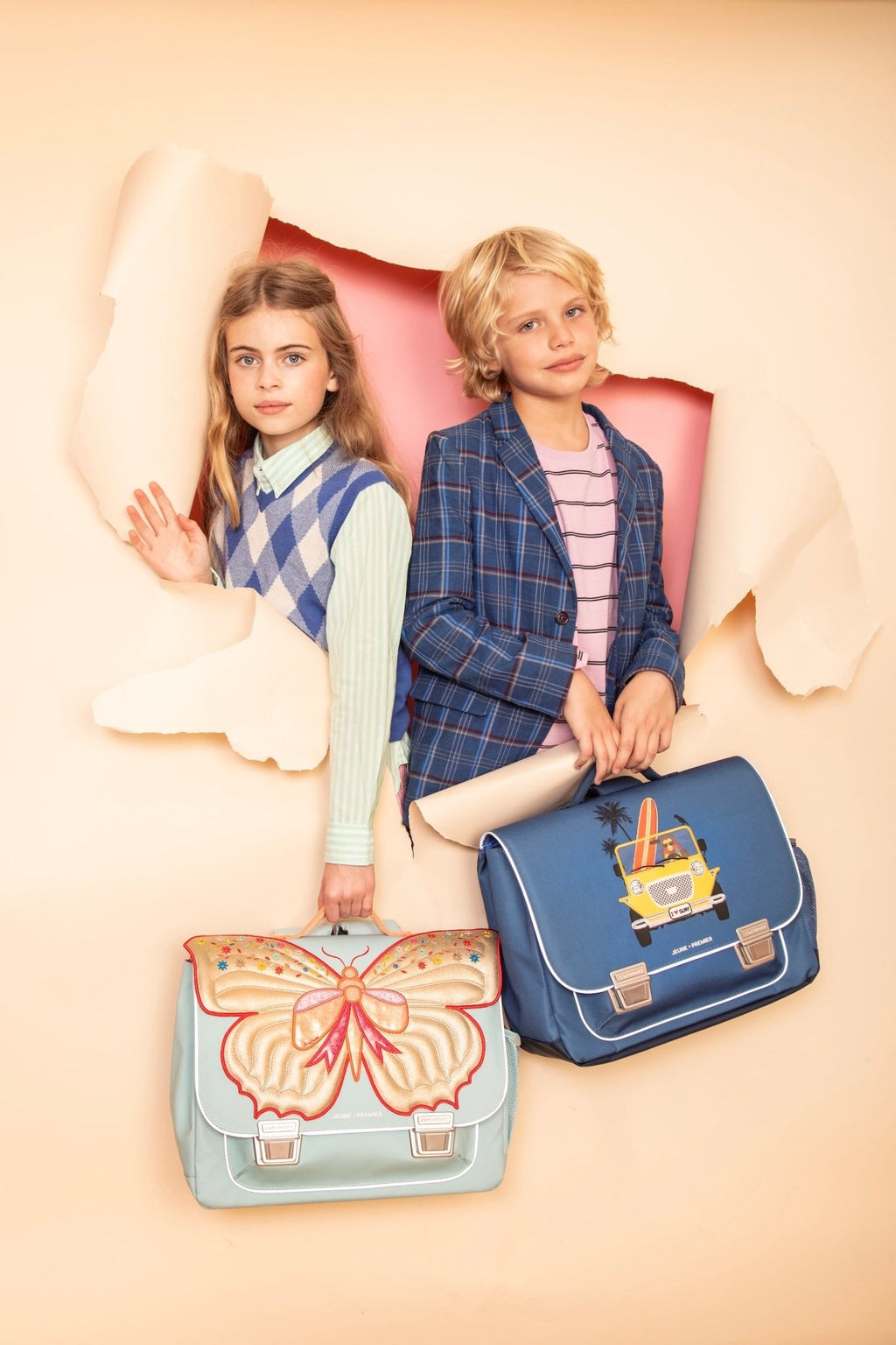Schooltas Limited Classic Midi - Surf Jeep - Schooltassen Jeune Premier - In den Olifant