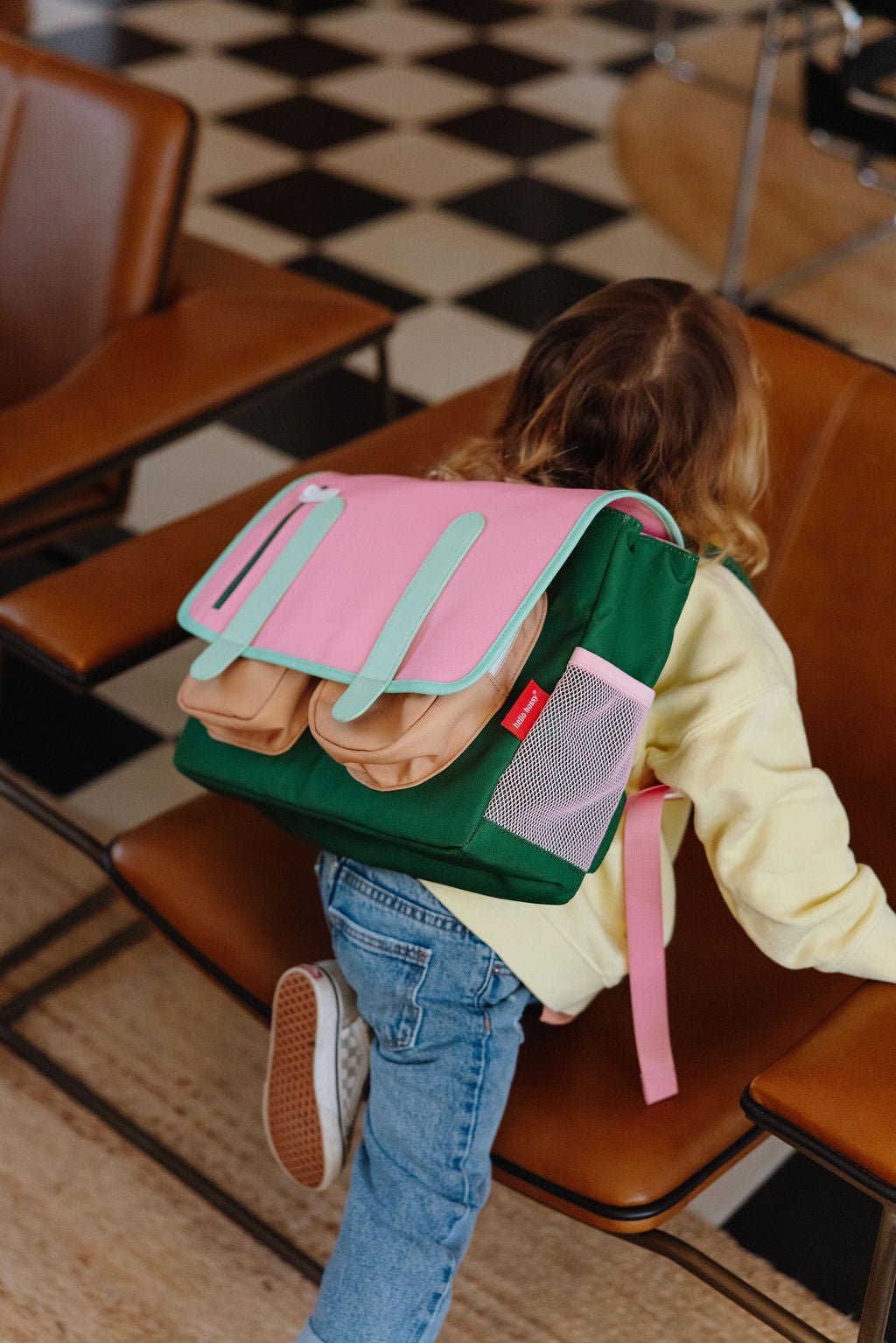 Schooltas Mini Bubblegum - 2 tot 5 jaar - Schooltassen Hello Hossy - In den Olifant
