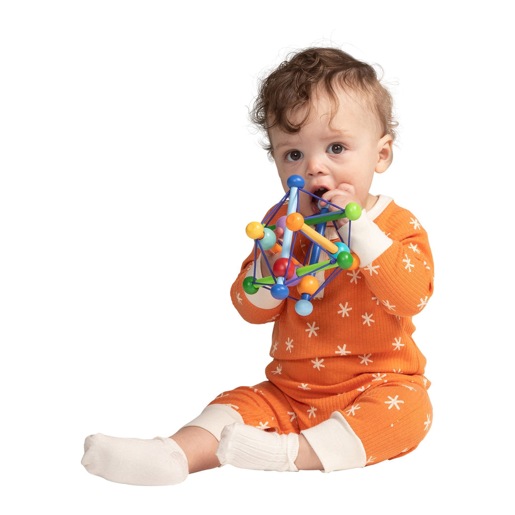 Sensorisch babyspeeltje - Skwish Color Burst - Activiteitenspeelgoed Manhattan Toy - In den Olifant