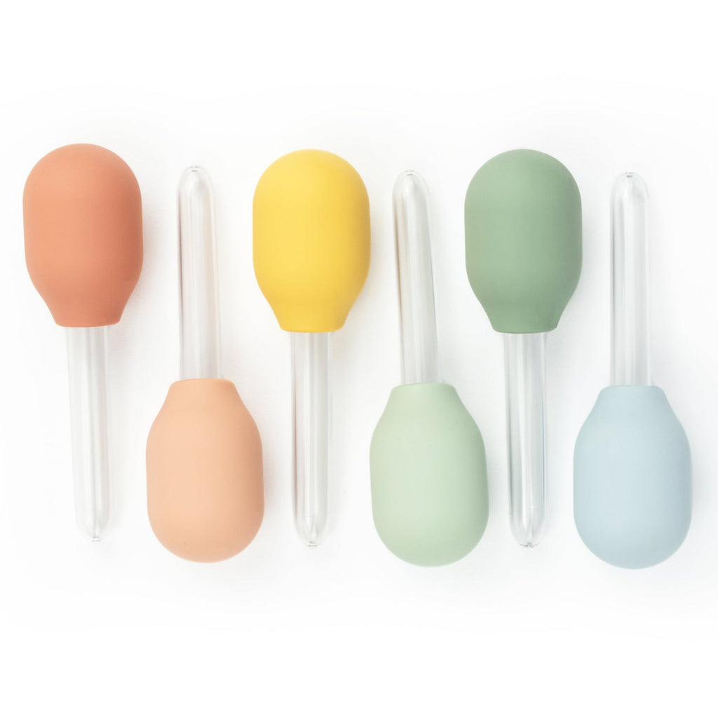 Sensorisch speelgoed Pastel Droppers - set van 6 - Sensorisch speelgoed Inspire My Play - In den Olifant