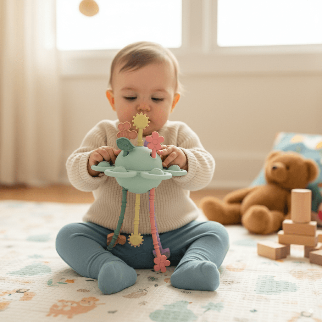 Sensorisch speeltje Little L - Sensory Garden - Activiteitenspeelgoed Petit Boum - In den Olifant