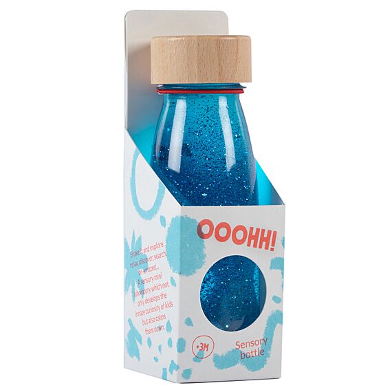 Sensorische Fles Float| Blauw - Petit Boum - In den Olifant