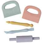 Sensory Dough Tool Set - 5 onderdelen - Boetseren Inspire My Play - In den Olifant