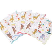 Servetten Animal Parade Large Napkins - set van 16 - Servetten Meri Meri - In den Olifant